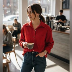 Women’s dress‎ shirt by Alfred Dunner Sz 14